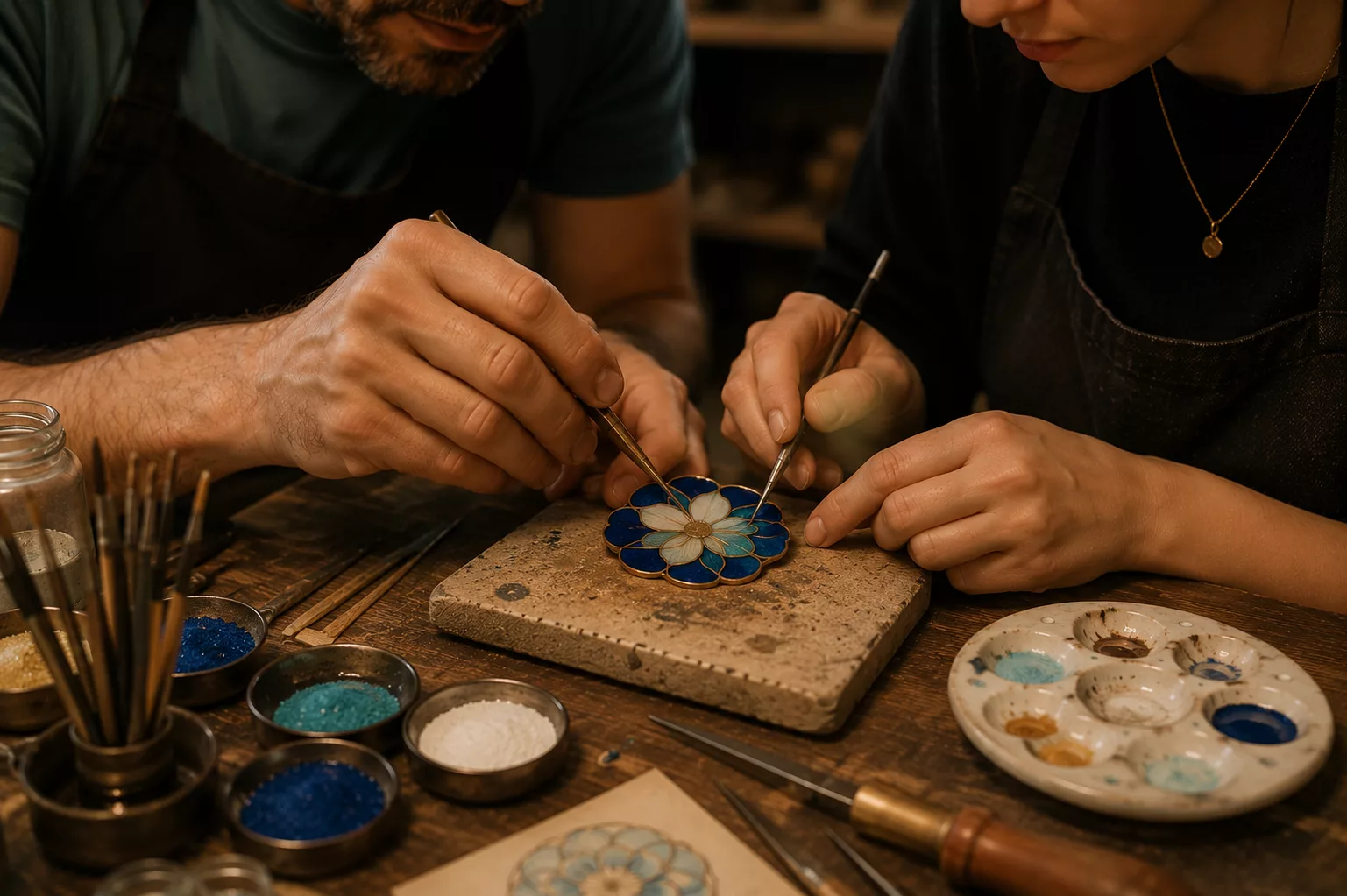 l'émail cloisonné